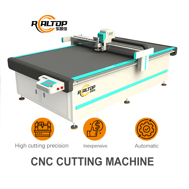 Realtop 2516 Gasket Rubber Cnc Knife Vibrating Cutting Machine